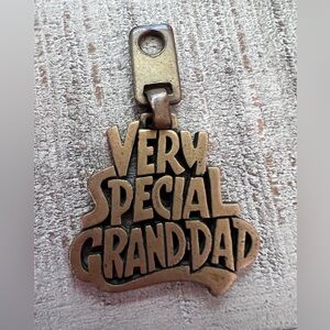 James Avery retired bronze "Very Special Granddad" key ring or keychain